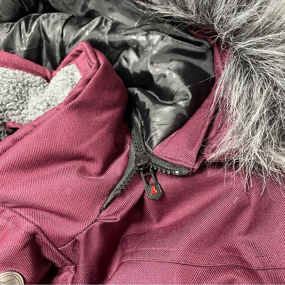 AwakndLand Parka Men’s Winter Jacket Size Large, Maroon - Picture 6 of 10